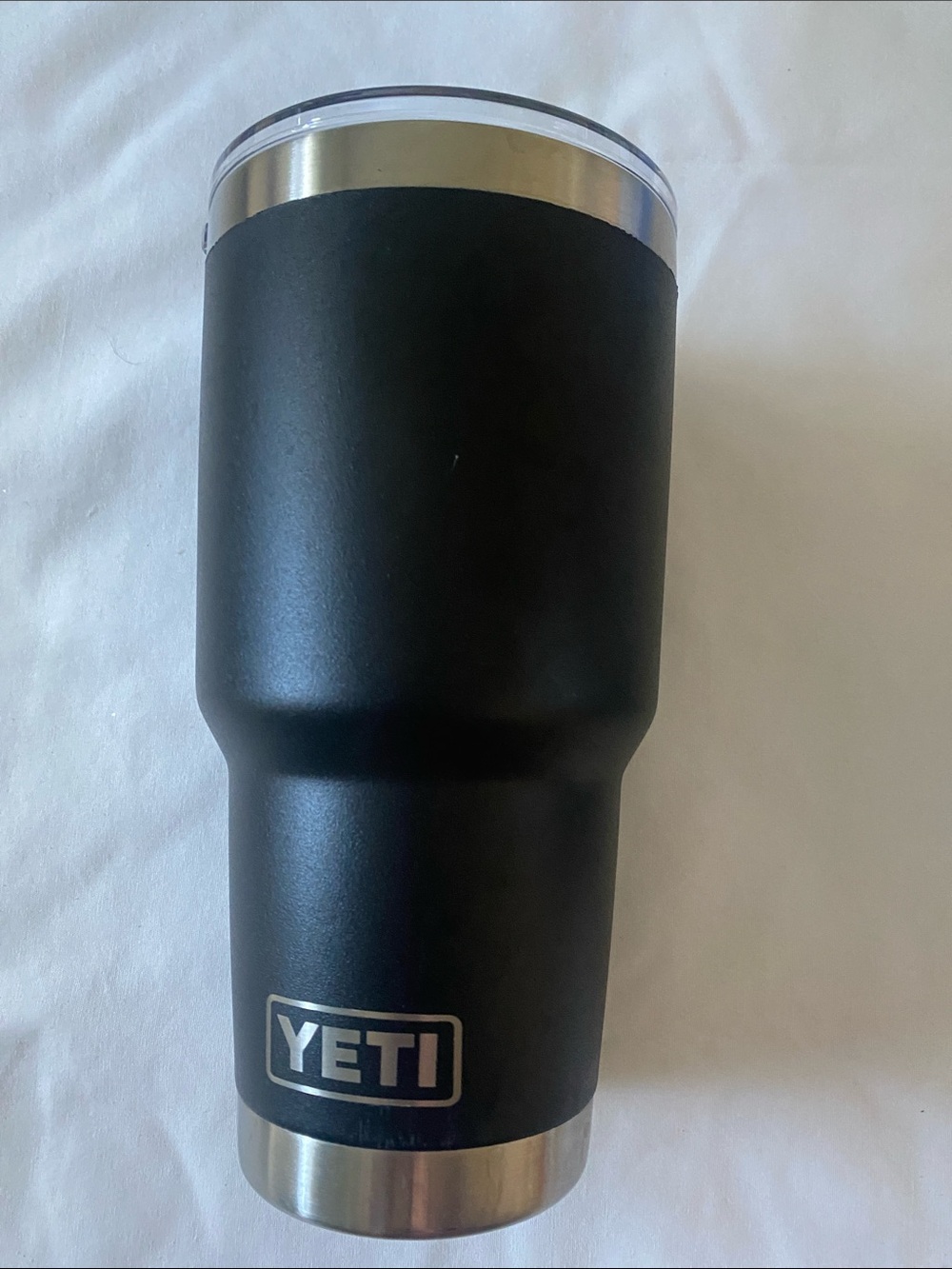 YETI tumbler with lid